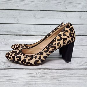 Essex Lane Heels Pumps Women's El Dakota Bind Leopard Print Size 9.5 M